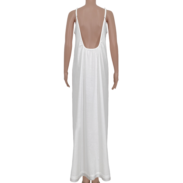 Ada Dress – White - Logo Art Flex Beach